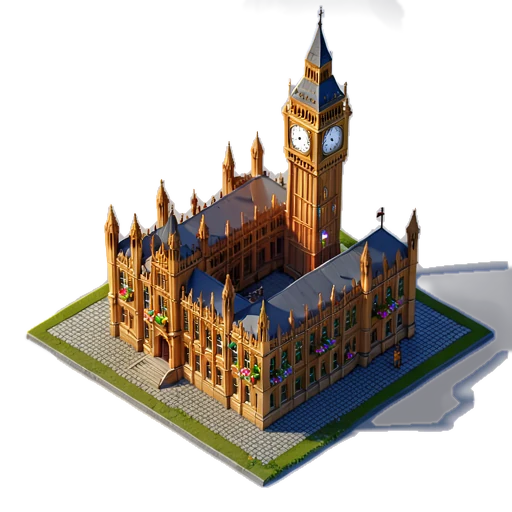 Le Parlement, niveau 2 : Big Ben et une grande aile